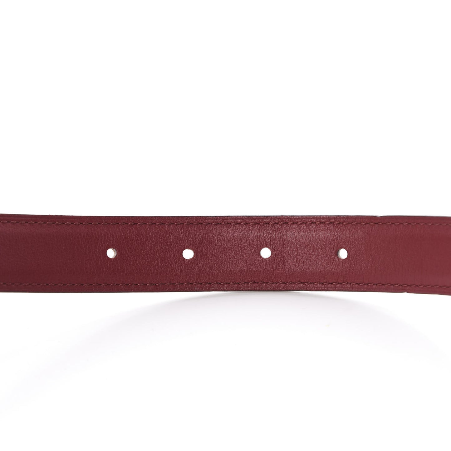 Swift Epsom 24mm Belt Strap 75 Rouge Grenat Craie