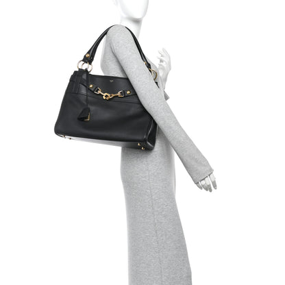 Celine Supple Calfskin Medium Annabel Black 2 of 9