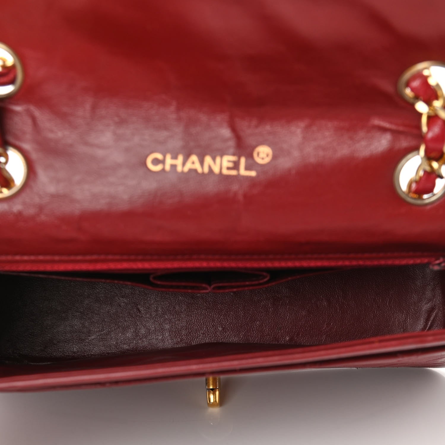 Chanel Lambskin Quilted Small Single Flap Bag Red 5 of 12