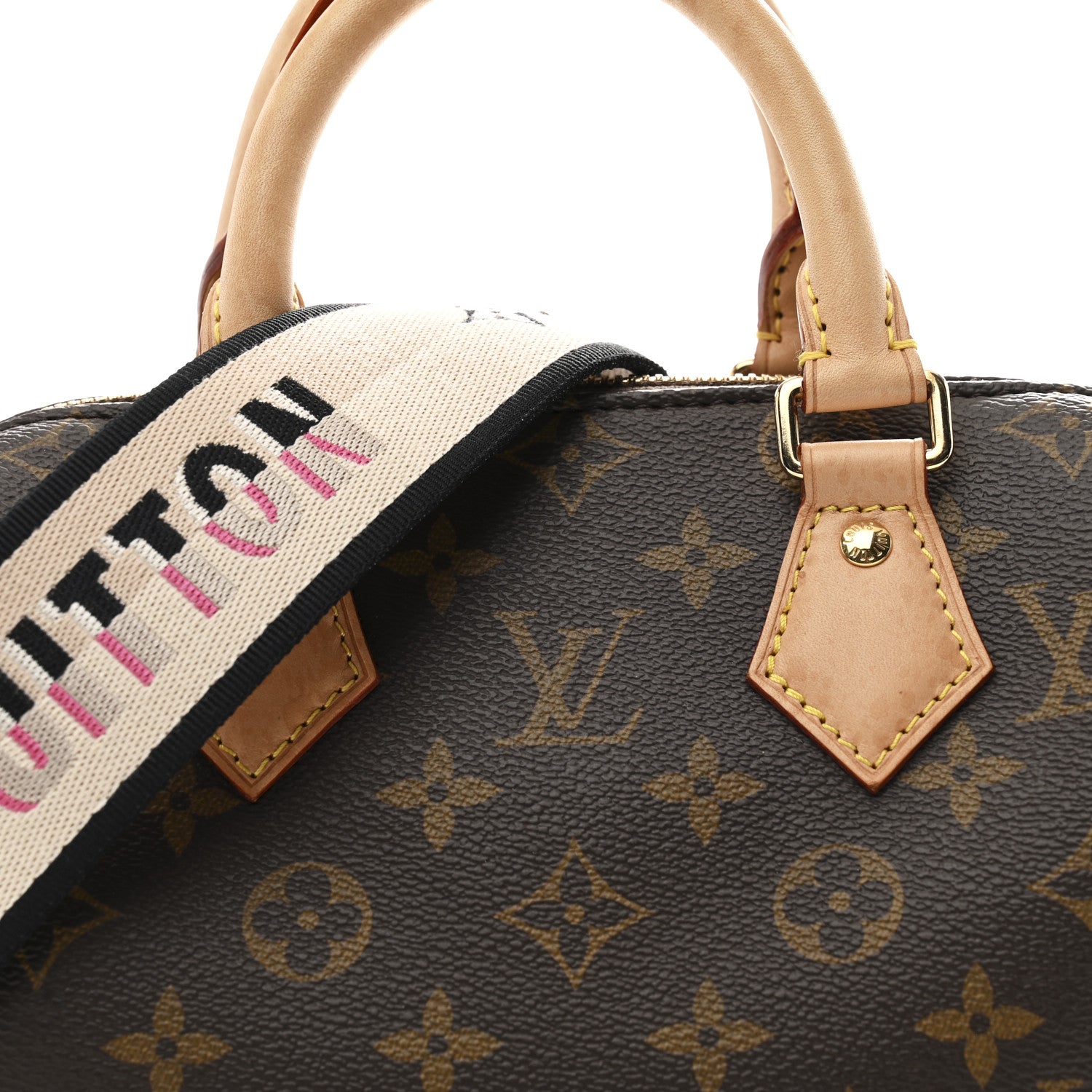 Louis Vuitton Monogram Speedy Bandouliere 20 Black 7 of 9
