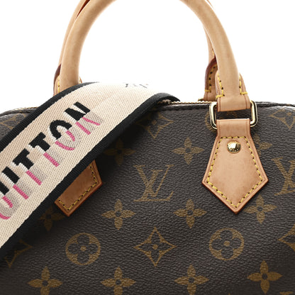Louis Vuitton Monogram Speedy Bandouliere 20 Black 7 of 9