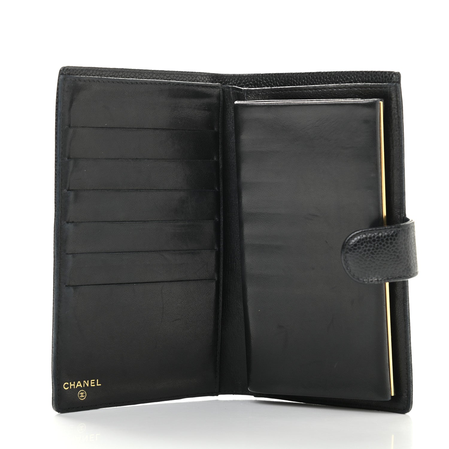 Chanel Caviar Timeless CC French Wallet Black 5 of 17