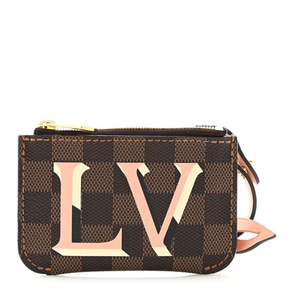 Louis Vuitton Damier Ebene Belmont Pochette Venus Pink 1 of 7