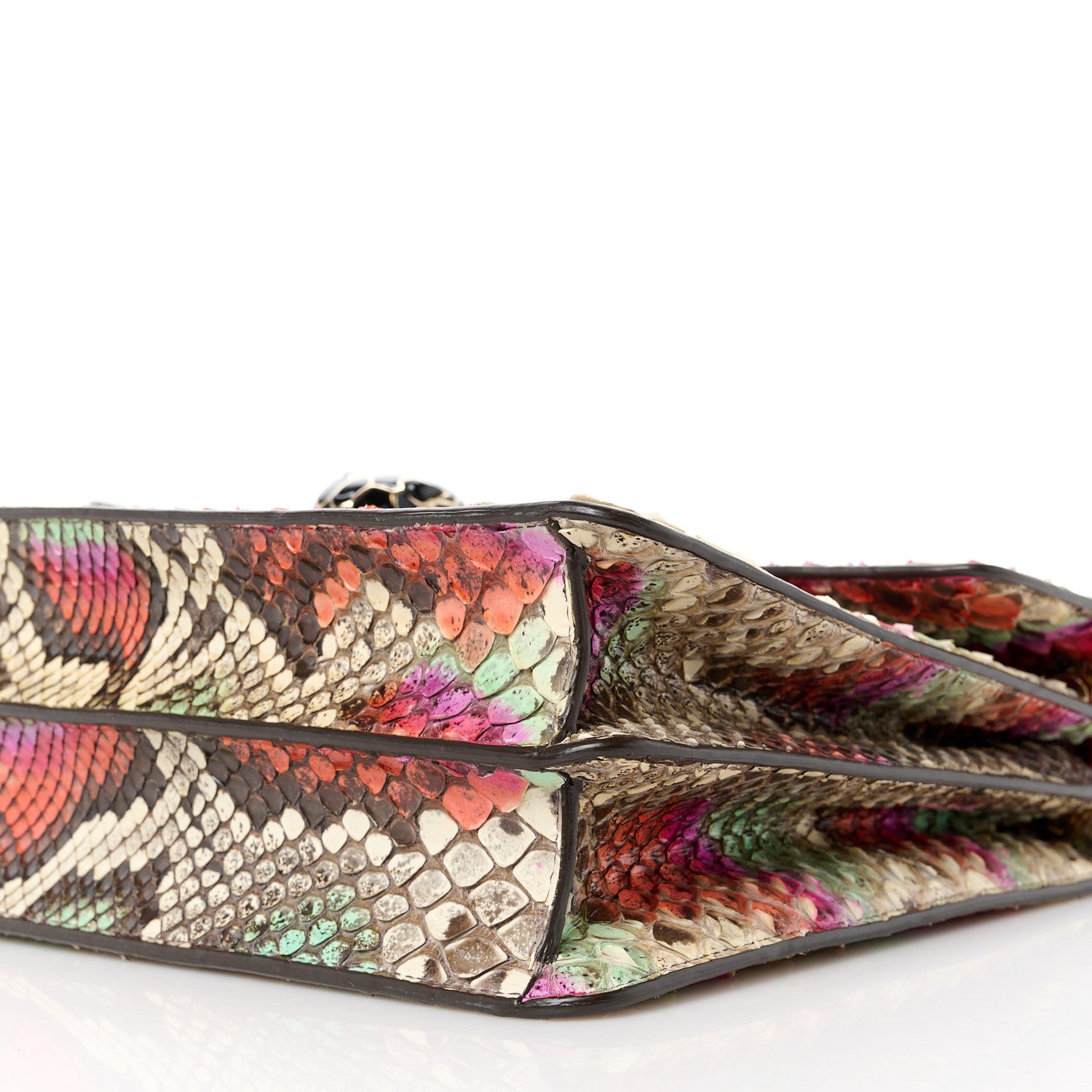 Bulgari Elaphe Serpenti Forever Crossbody Bag Pink Multicolor 10 of 10