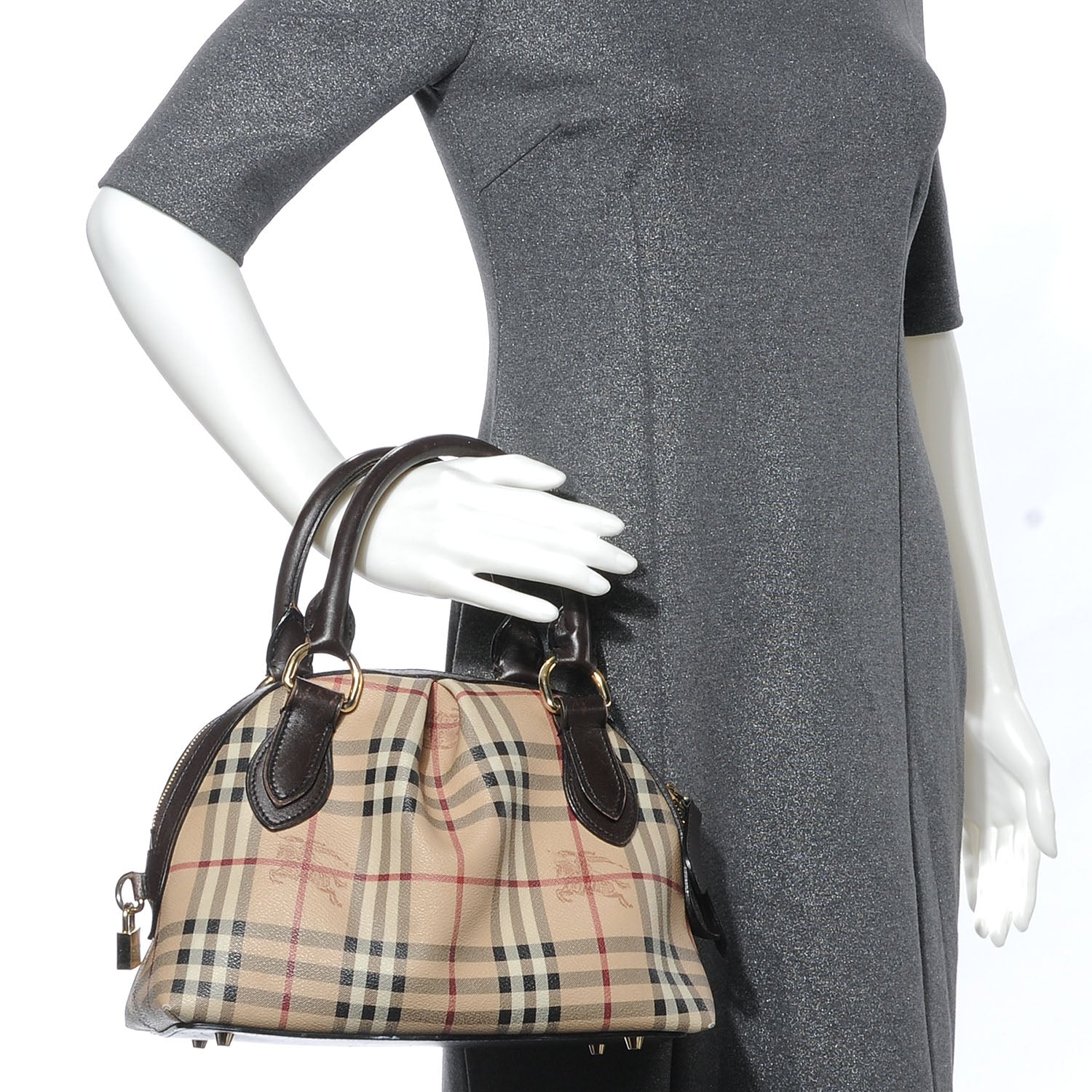 Burberry Haymarket Check Small Thornley Satchel 2 of 9