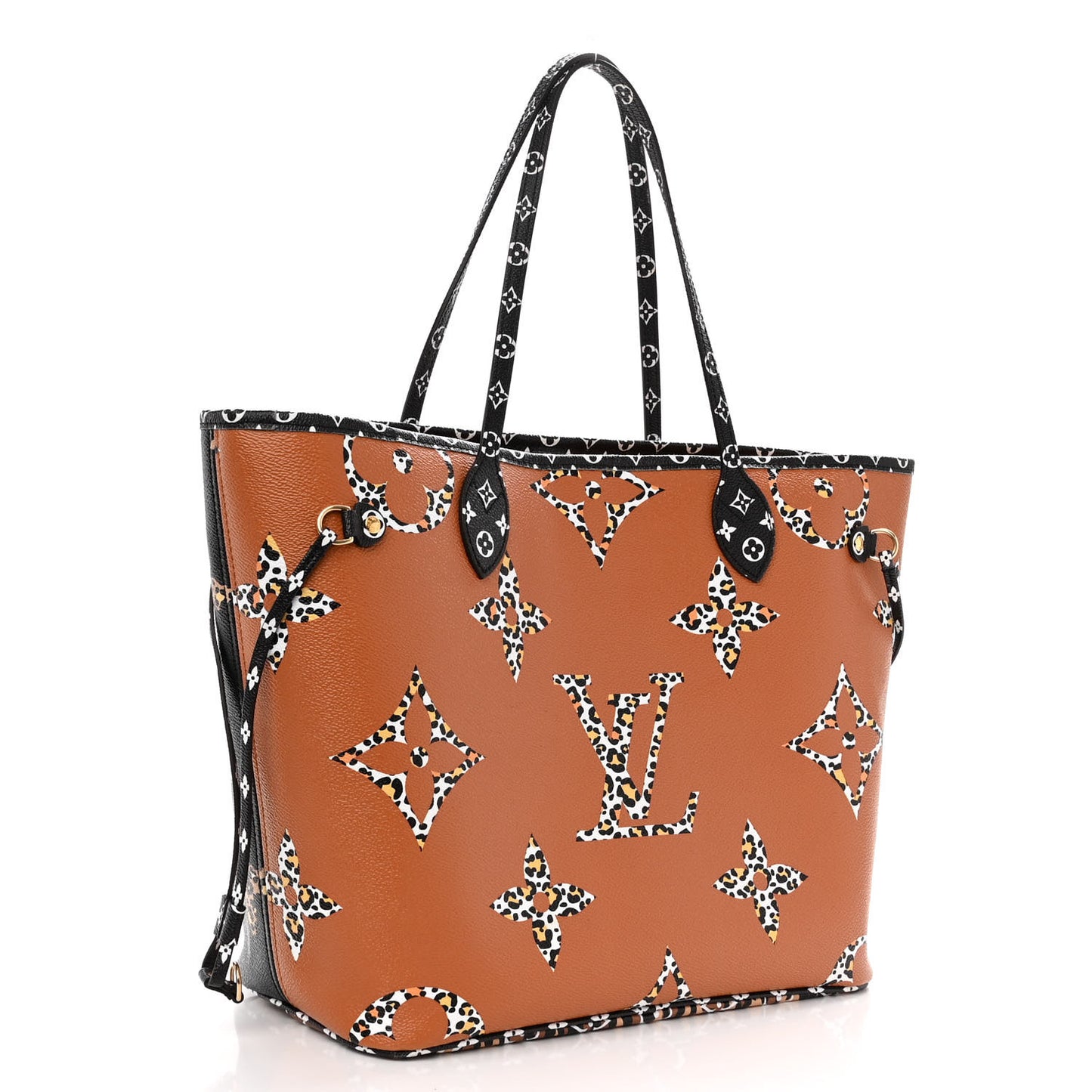 Monogram Giant Jungle Neverfull MM Black
