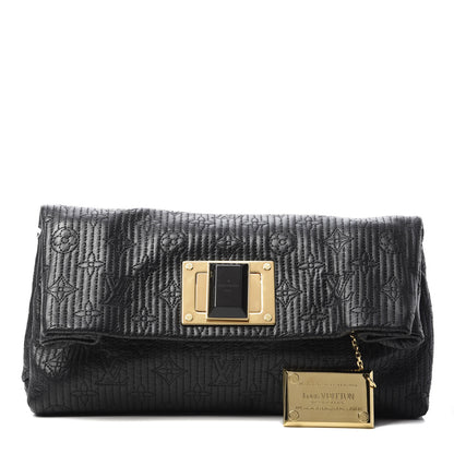 Louis Vuitton Calfskin Quilted Monogram Altair Clutch Black 1 of 7