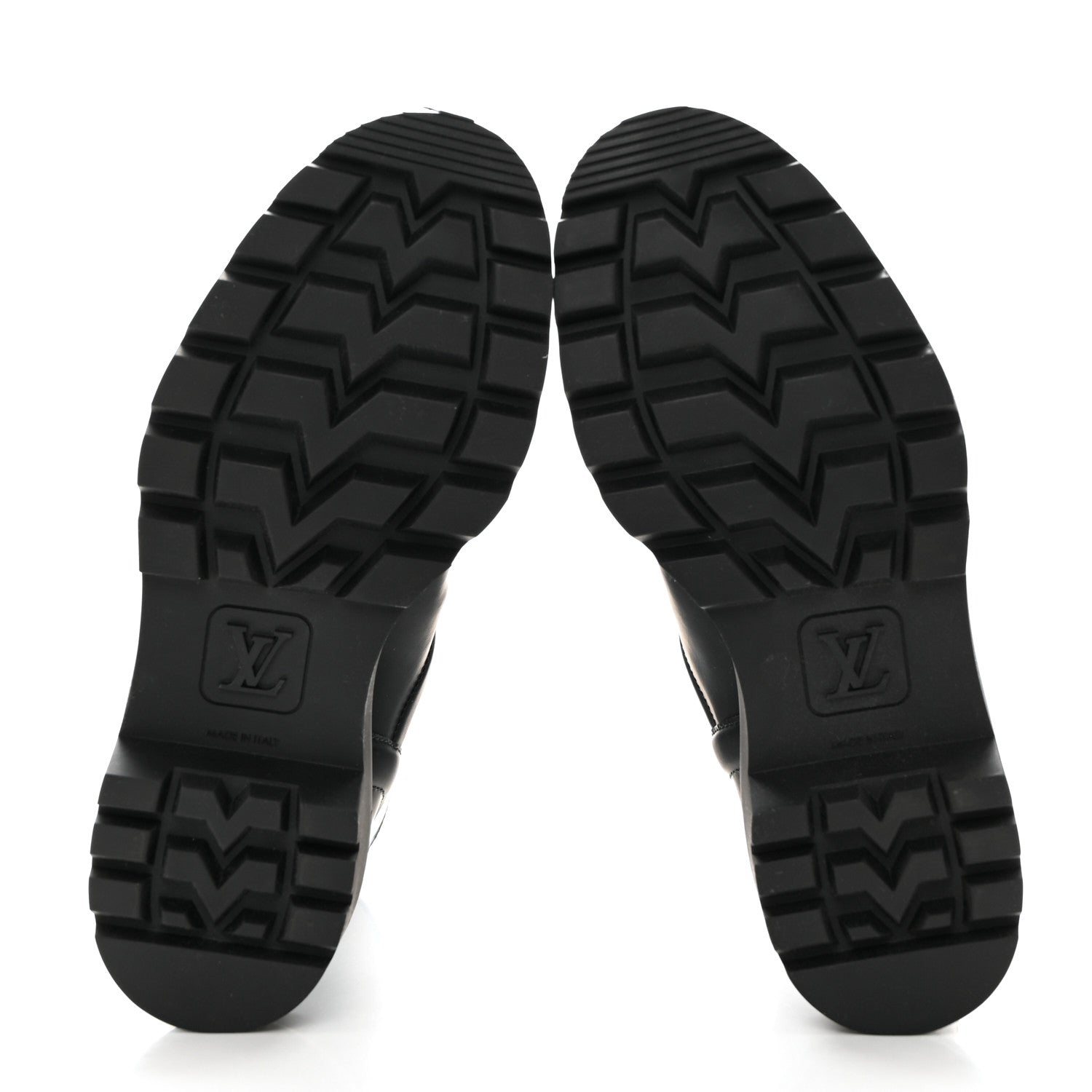 Louis Vuitton Rubber Calfskin Territory Flat Boots 36 Black 5 of 8