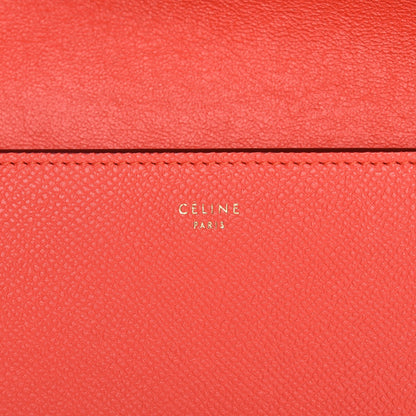 Celine Baby Grained Calfskin Medium Symmetrical Bag Vermillion 8 of 8
