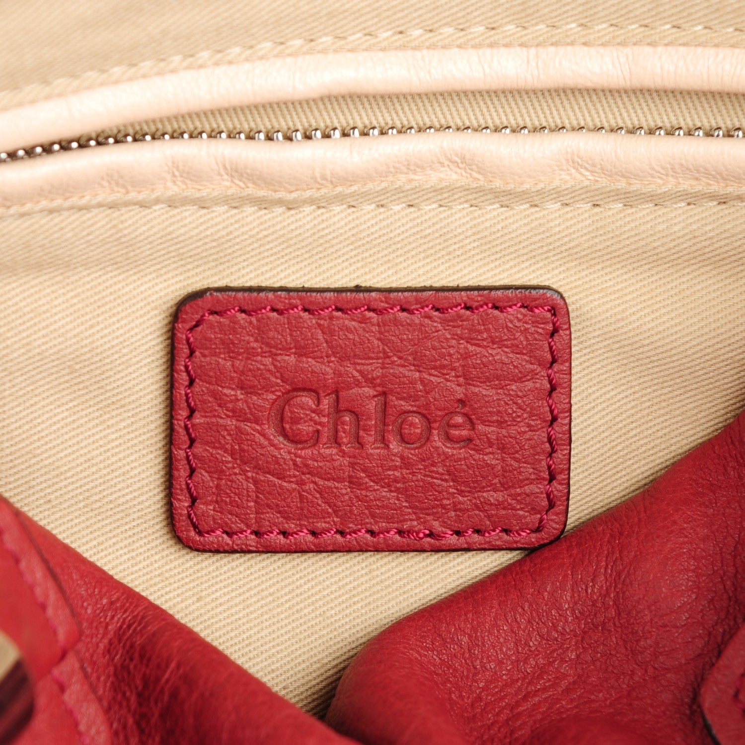 Chloe Calfskin Medium Paraty Red 10 of 11