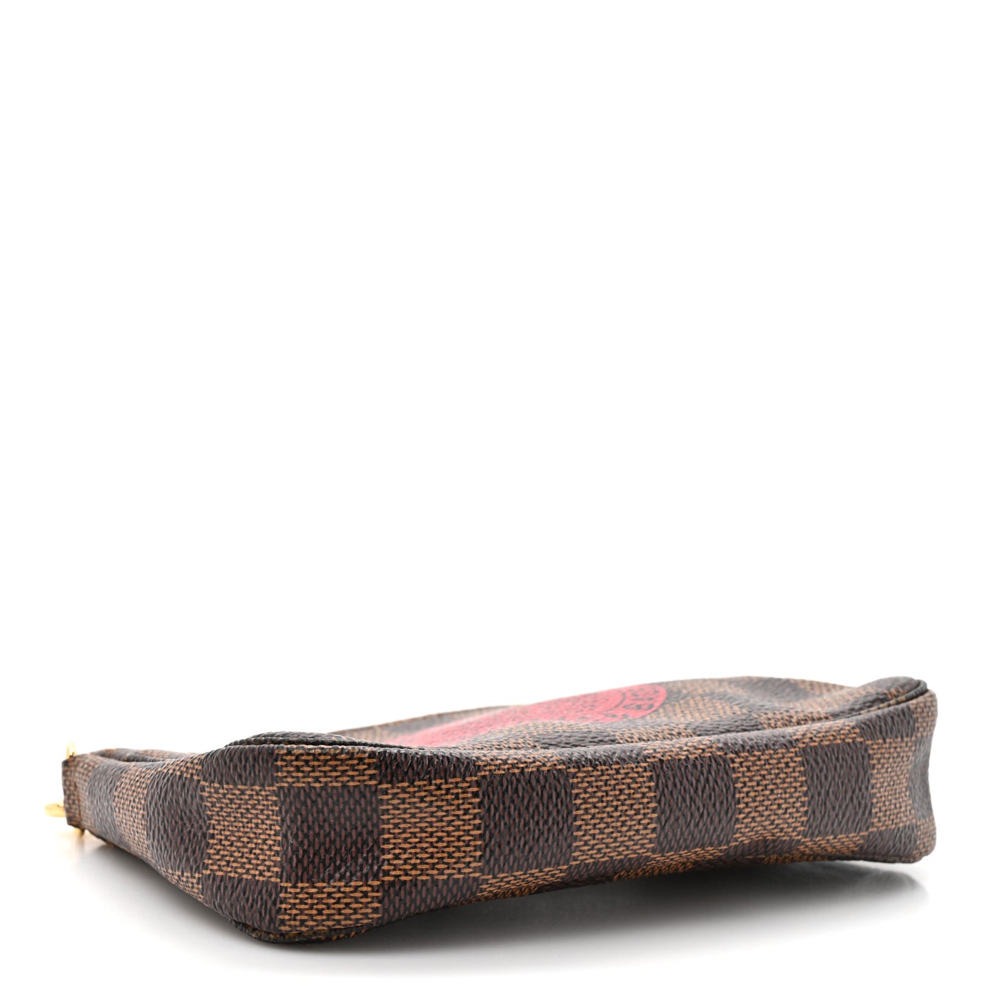 Damier Ebene Complice Trunks and Bags Mini Pochette Accessories Red