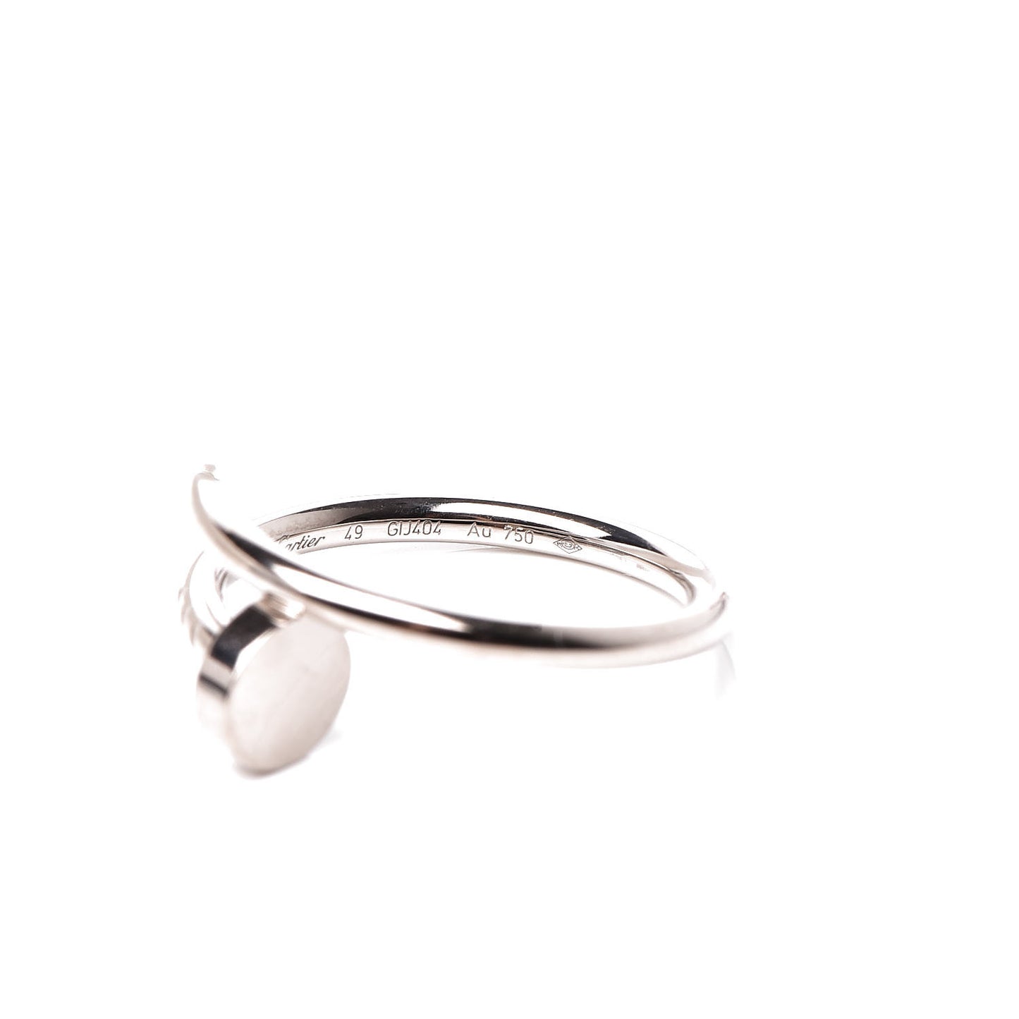 18K White Gold Small Juste Un Clou Ring 49 4.75