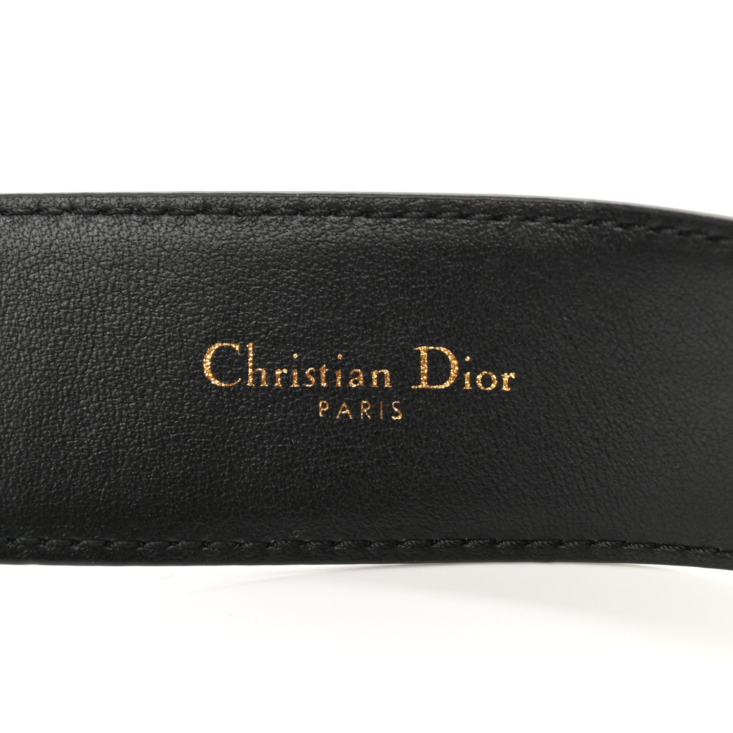 Christian Dior Calfskin Bobby CD Belt 90 Black 3 of 8