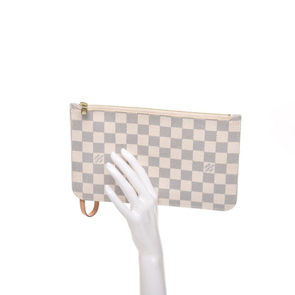 Louis Vuitton Damier Azur Neverfull MM GM Pochette 2 of 8