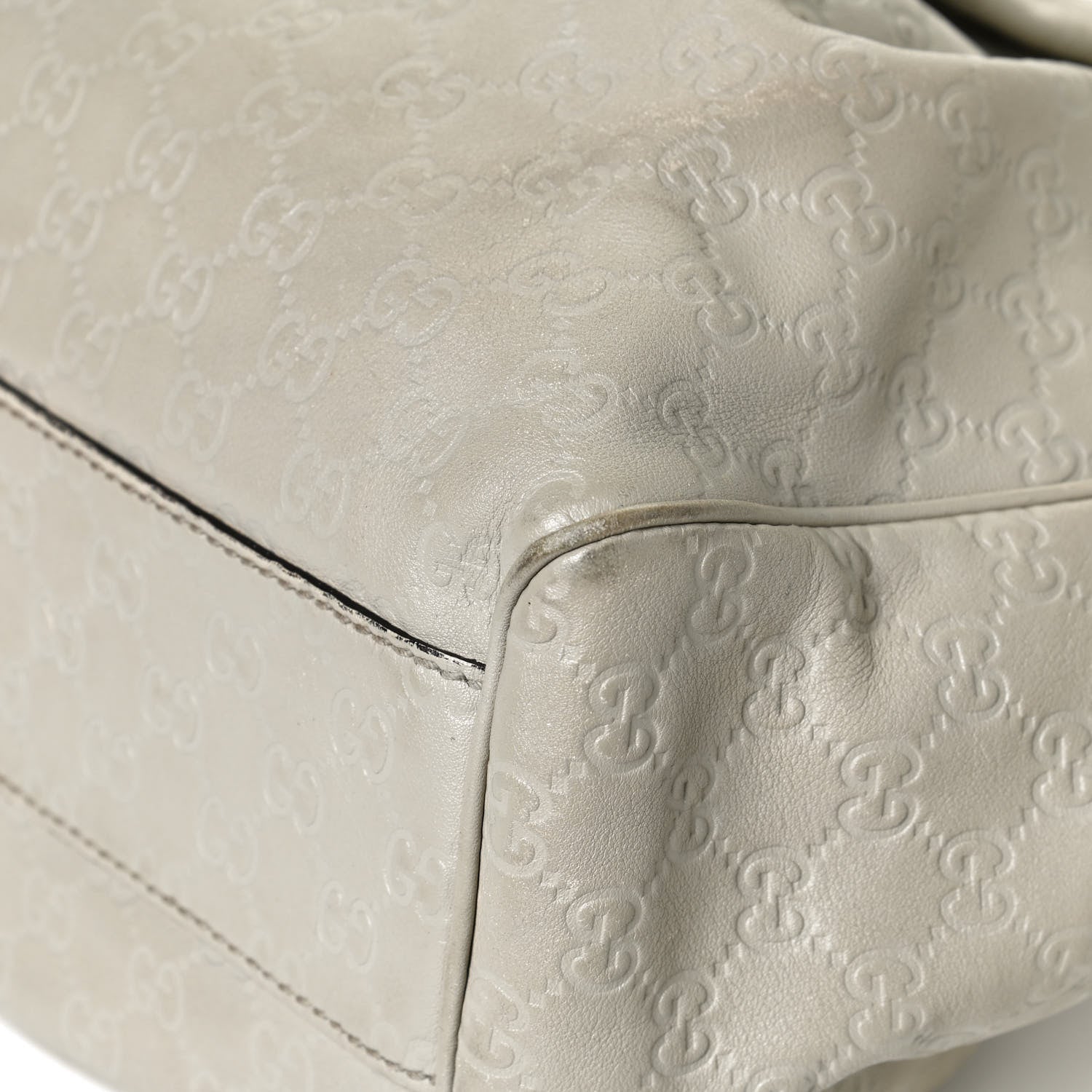 Gucci Guccissima Medium Sukey Tote Mystic White 13 of 13
