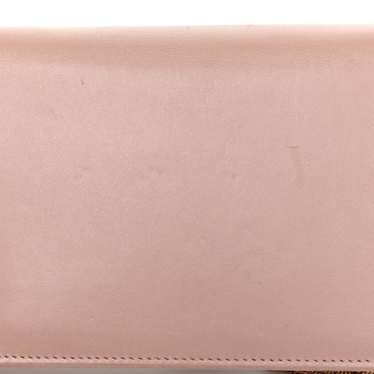 Smooth Calfskin Classic Monogram Kate Tassel Chain Wallet Pale Pink