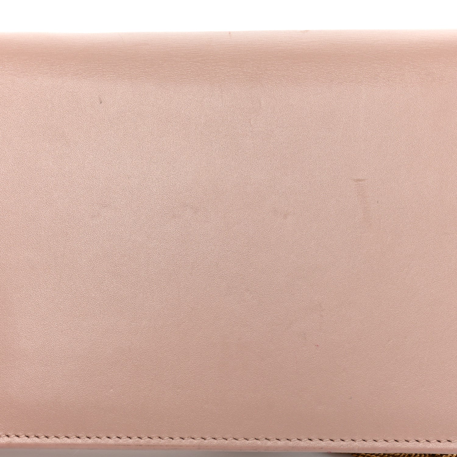Saint Laurent Smooth Calfskin Classic Monogram Kate Tassel Chain Wallet Pale Pink 29 of 29