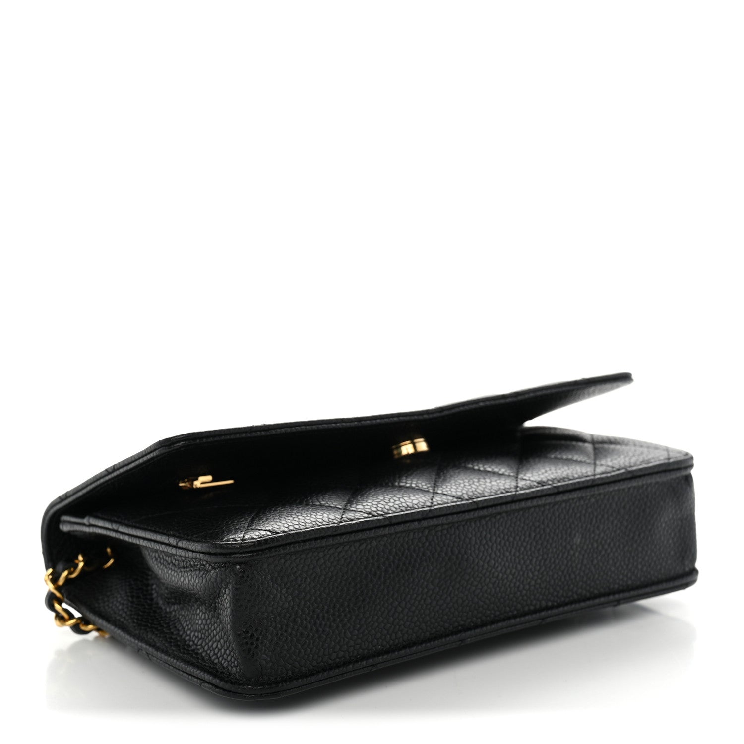 Chanel Caviar Quilted Wallet On Chain Black 4 of 11