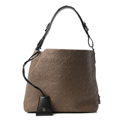 Louis Vuitton Lambskin Antheia Hobo PM Olive 1 of 9