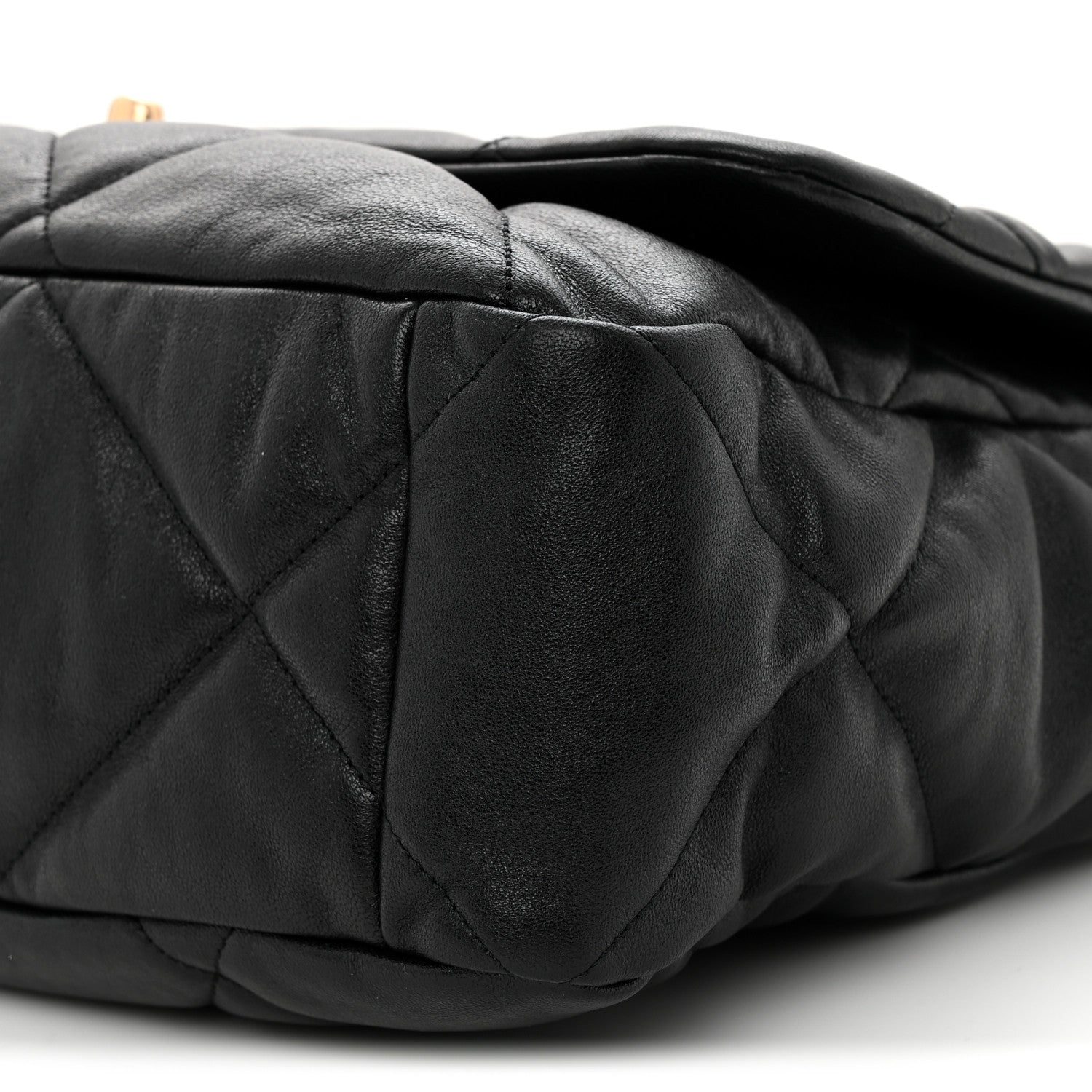 Chanel Lambskin Quilted Maxi Chanel 19 Flap Black 10 of 11