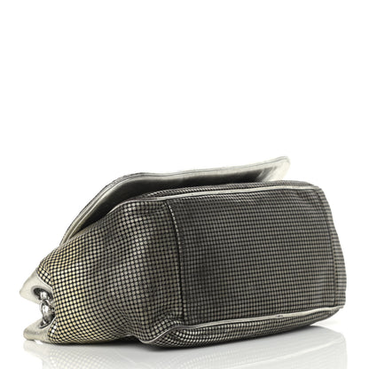 Chanel Metallic Lambskin Perforated Hollywood Accordion Flap Bag Gold 3 of 16