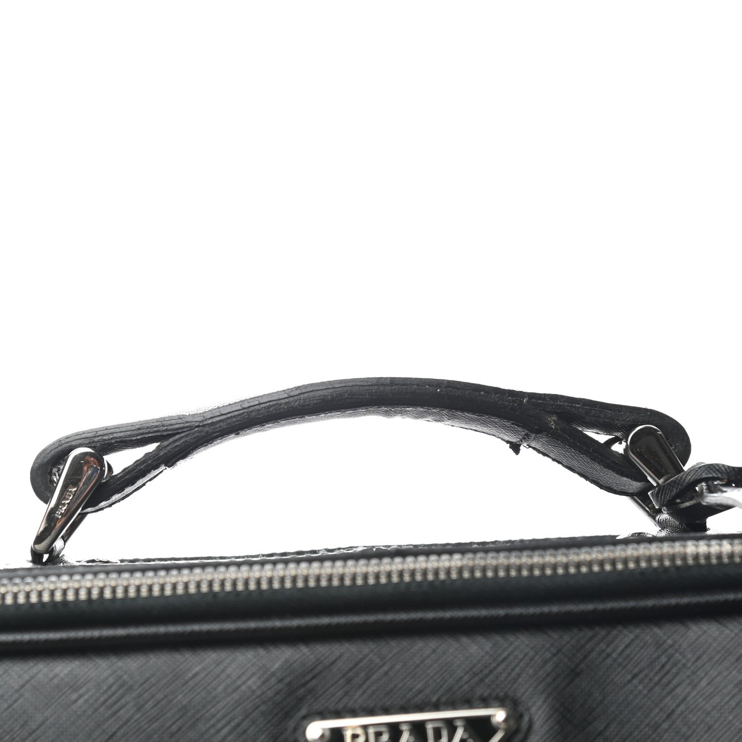 Saffiano Rolling Suitcase Black