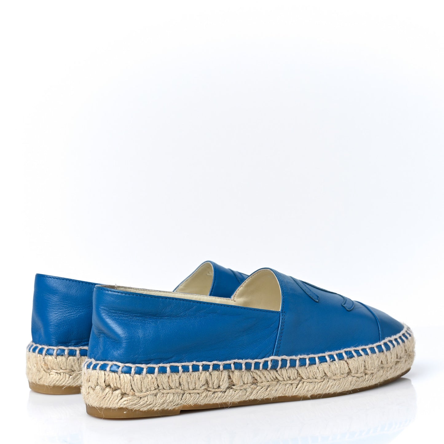 Lambskin CC Espadrilles 37 Blue