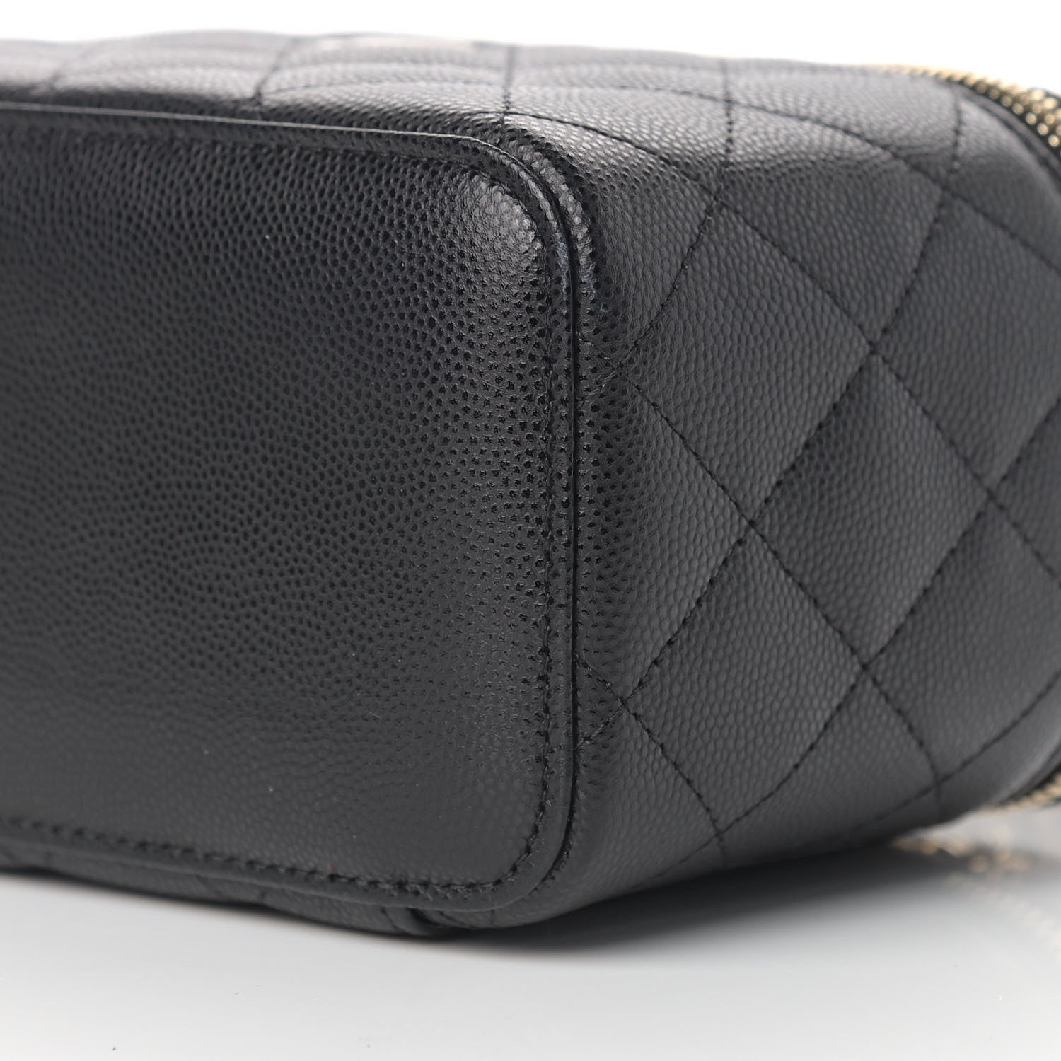 Chanel Caviar Quilted Small Vanity Case With Chain Black 9 of 10