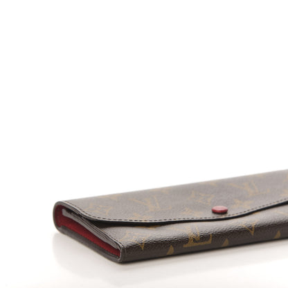 Louis Vuitton Monogram Emilie Wallet Red 6 of 9