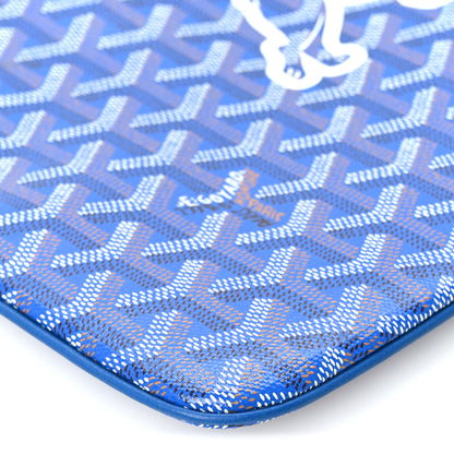 Goyard Goyardine Senat Pochette MM Sky Blue 8 of 9
