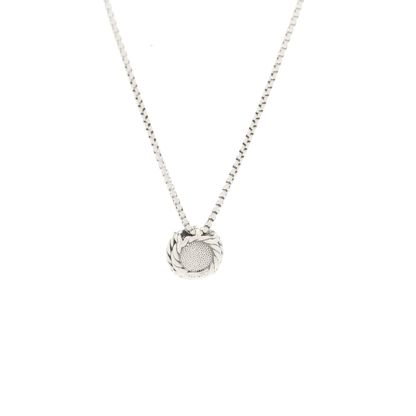 Sterling Silver Cultured Pearl 8mm Petite Chatelaine Pendant Necklace