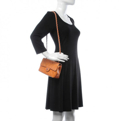 Chanel Patent Quilted Mini Rectangular Flap Orange 2 of 15