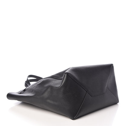Celine Soft Grained Calfskin Small Belt Cabas Phantom Black 4 of 9