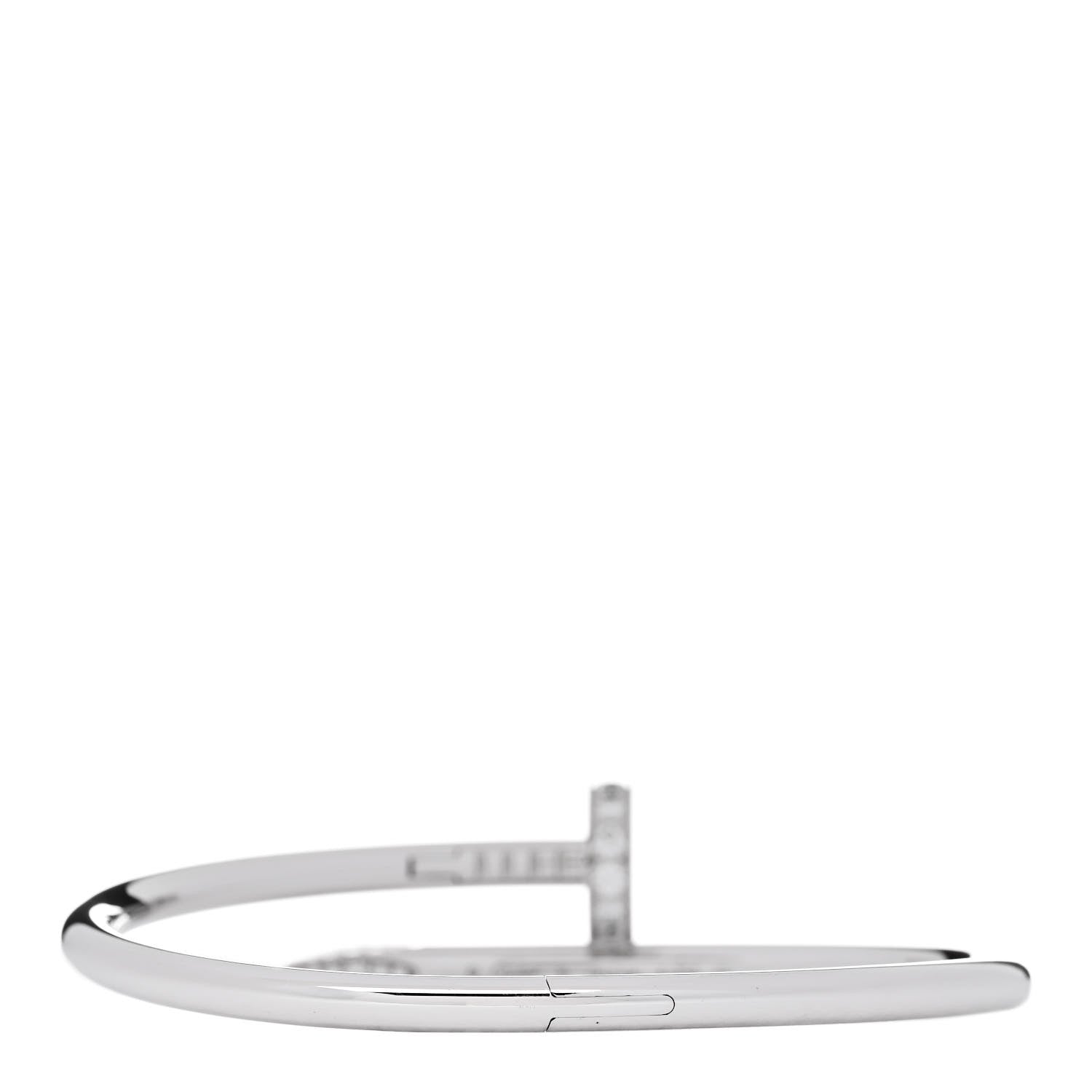 Cartier 18K White Gold Diamond Juste Un Clou Bracelet 16 2 of 5