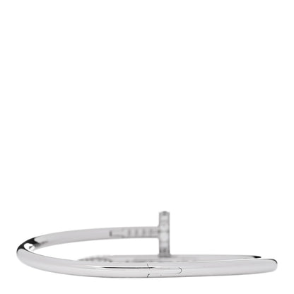 Cartier 18K White Gold Diamond Juste Un Clou Bracelet 16 2 of 5