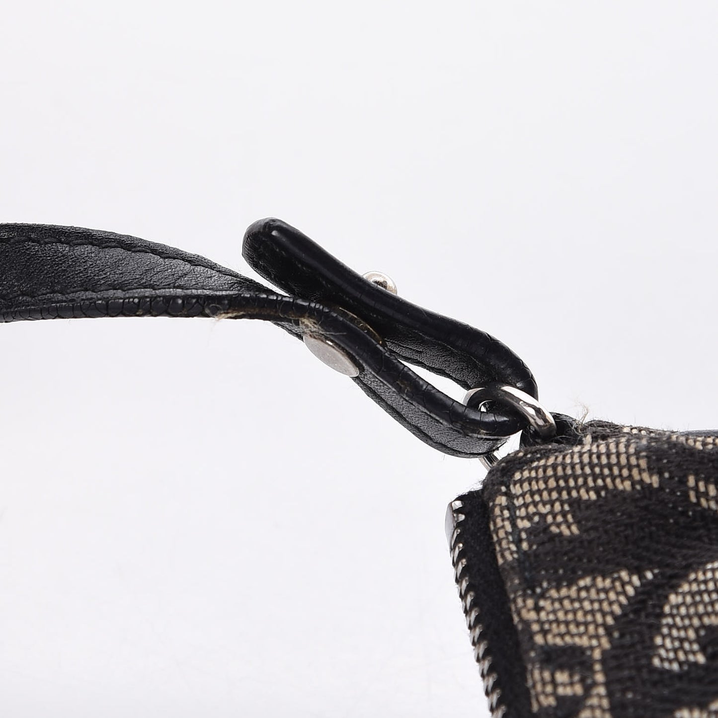 Monogram Mini Saddle Pochette Black