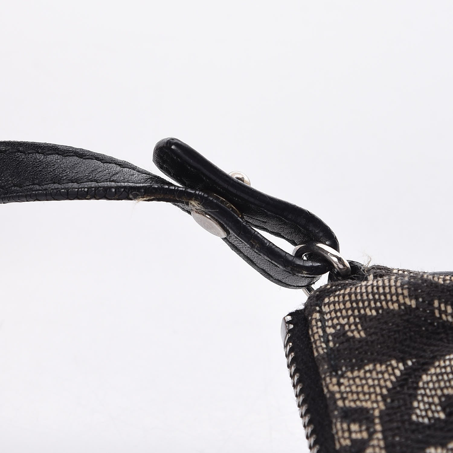 Christian Dior Monogram Mini Saddle Pochette Black 11 of 14