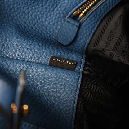 Prada Vitello Daino Tote Cobalto 6 of 10
