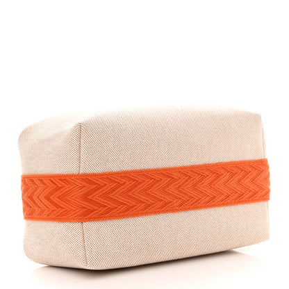 Hermes Canvas Small Bride-A-Brac Pouch Natural Orange 4 of 10