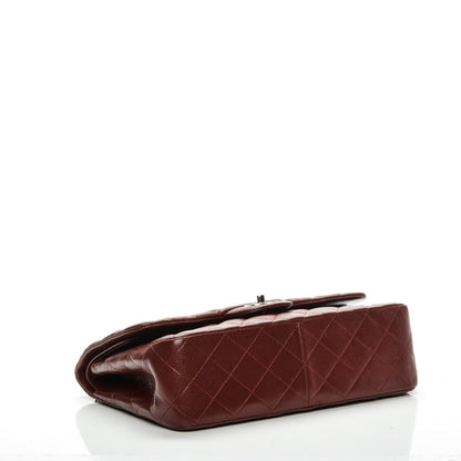 Chanel Caviar Quilted Jumbo Double Flap Dark Red 4 of 9