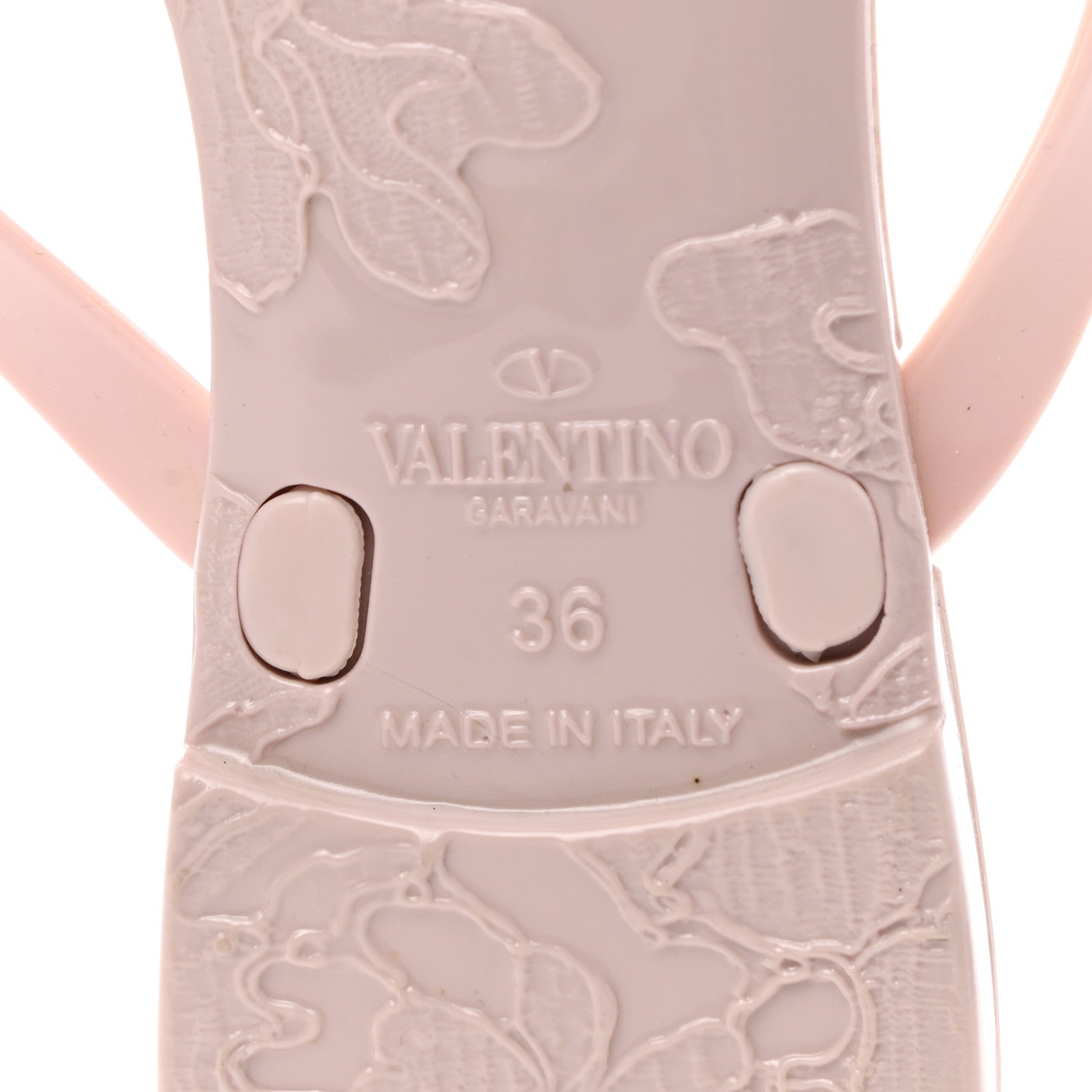 Valentino Garavani PVC Jelly Rockstud Bow Thong Sandals 36 Water Rose 6 of 7