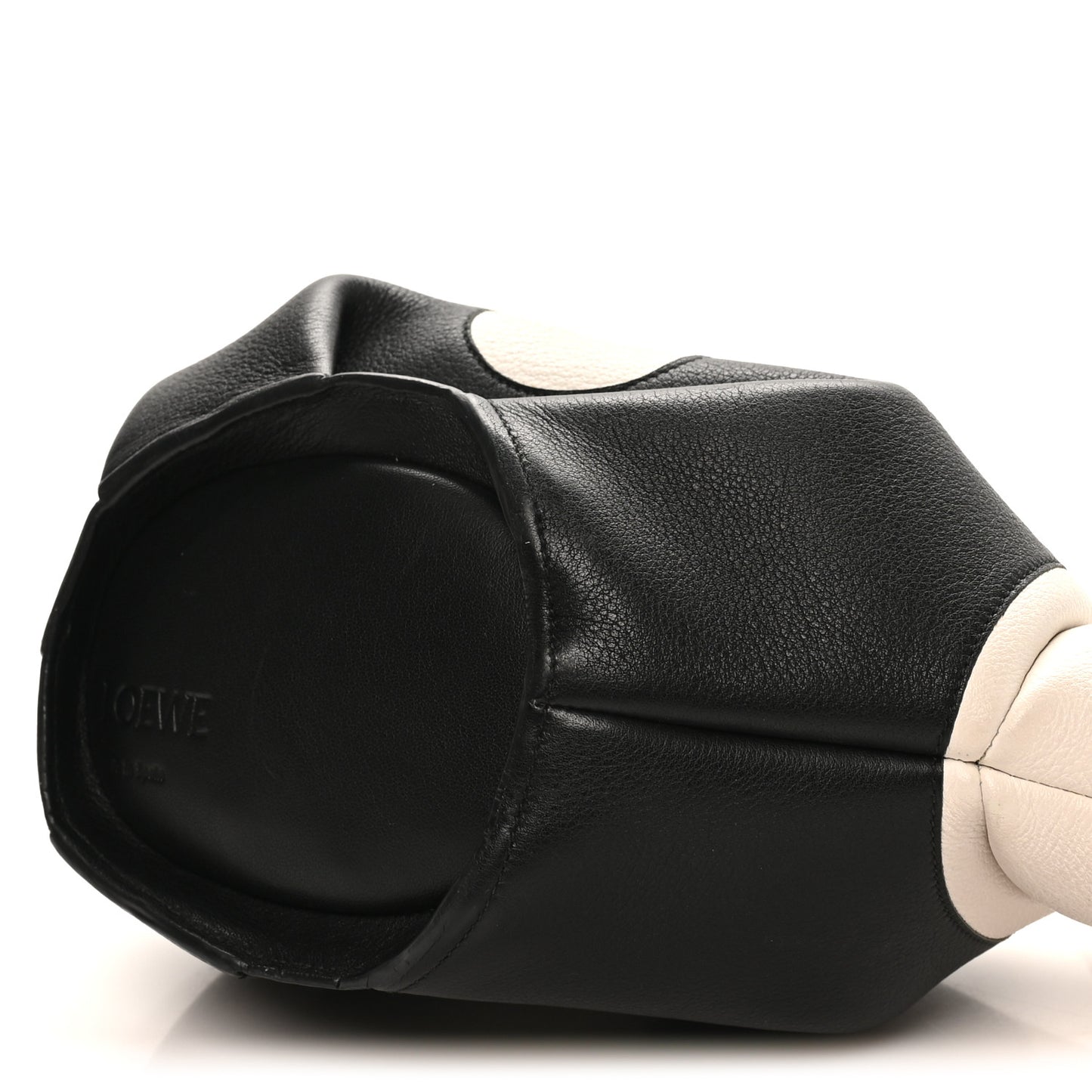 Calfskin Panda Crossbody Black White