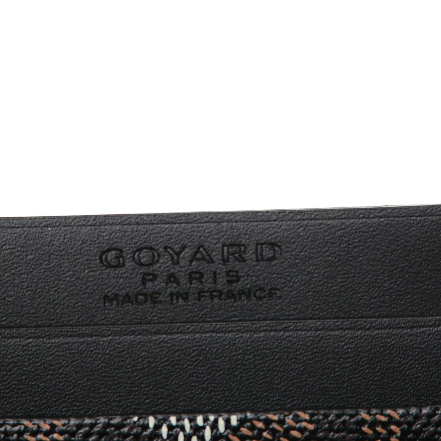 Goyardine Saint Sulpice Card Holder Black
