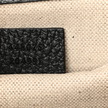 Gucci Dollar Calfskin Crystal Web Medium Dionysus Bamboo Top Handle Bag Black Black Diamond 7 of 10