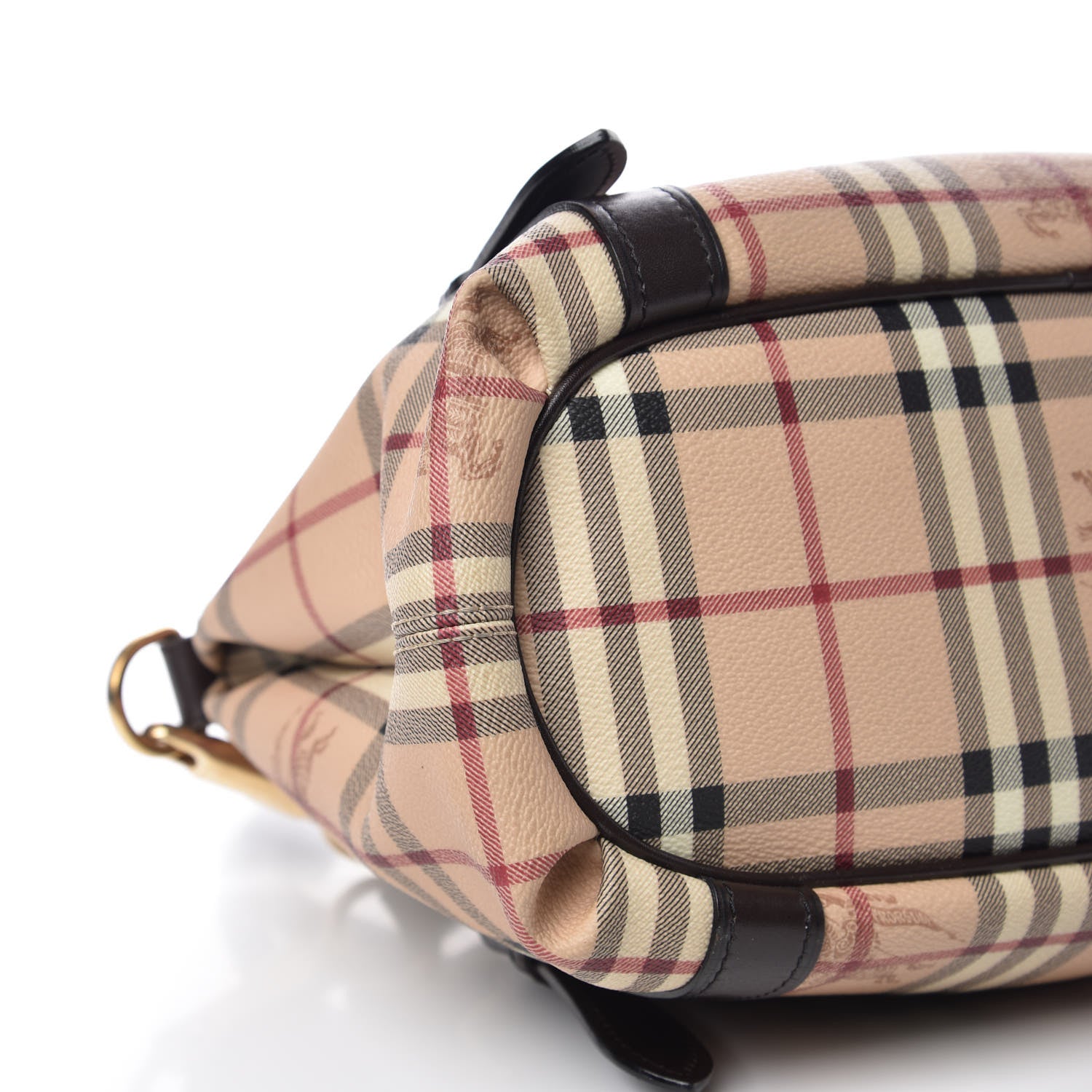 Burberry Haymarket Check Small Northfield Tote Chocolate 11 of 16