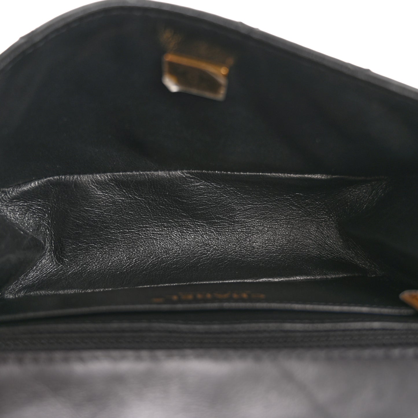 Aged Calfskin Quilted 2.55 Reissue Mini Flap Black