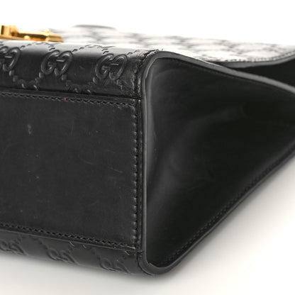 Gucci Guccissima Medium Padlock Shoulder Bag Black 8 of 13