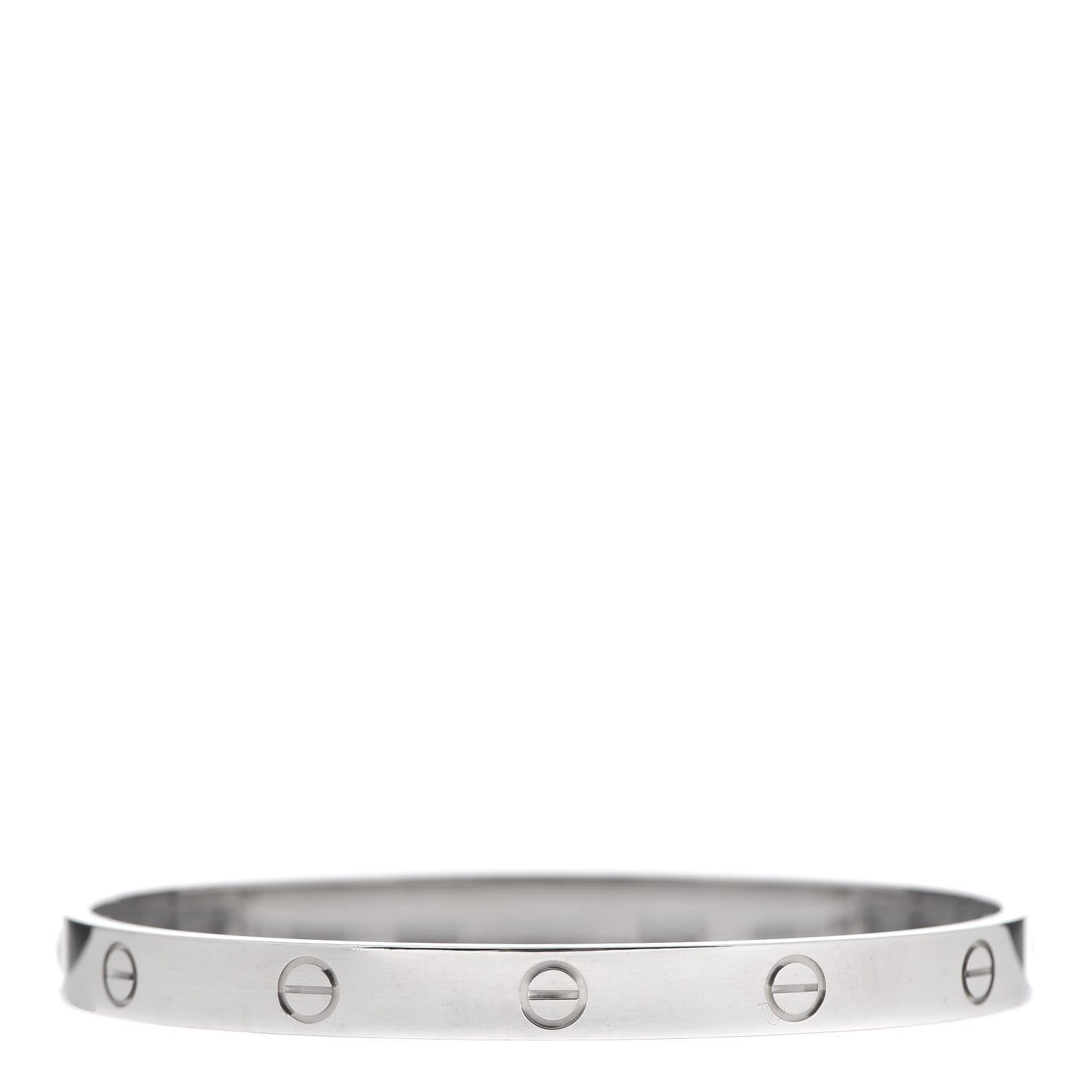 Cartier 18K White Gold LOVE Bracelet 19 3 of 7