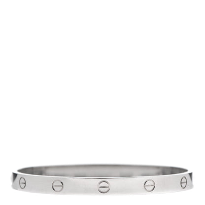 Cartier 18K White Gold LOVE Bracelet 19 3 of 7