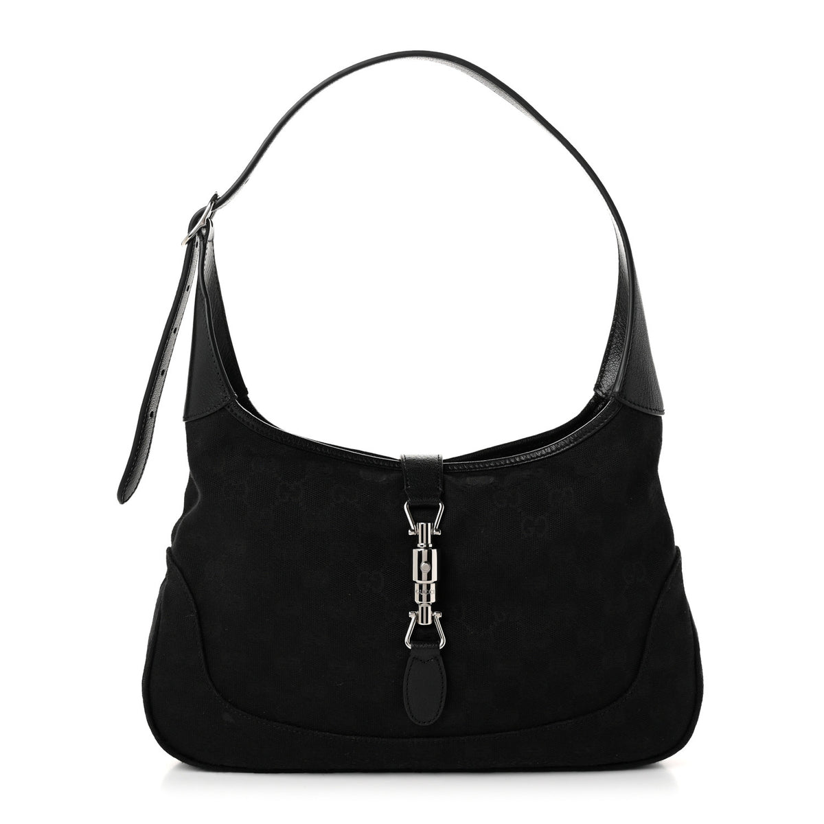 Monogram Goatskin Medium Jackie 1961 Hobo Black